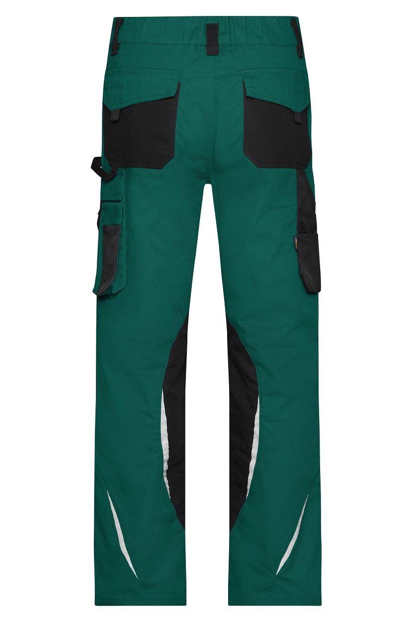 Workwear Pants - STRONG - "JN832" in Dark-Green/Black, Größe 110 - Daiber