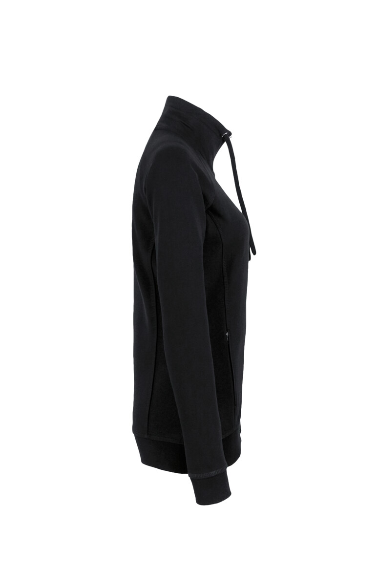 HAKRO 406 Damen Sweatjacke College in Schwarz, Größe 3XL