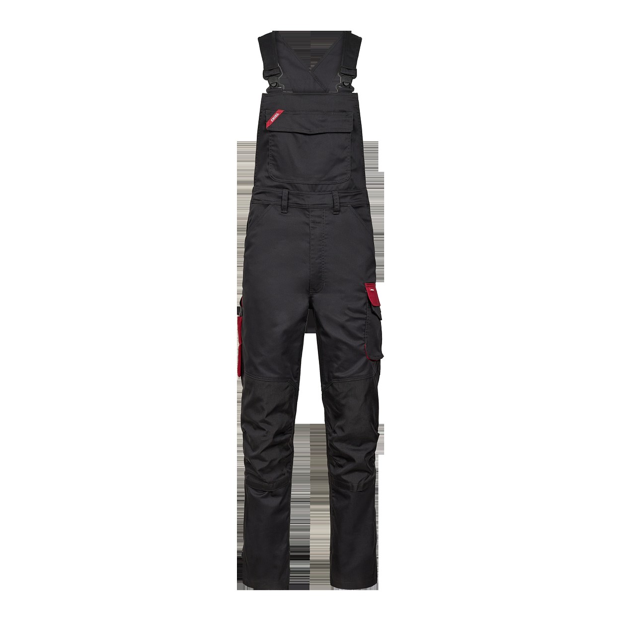 ENGEL Galaxy Latzhose mit 2-Wege-Stretch in Anthrazit Grau/Tomato Red, Größe 106