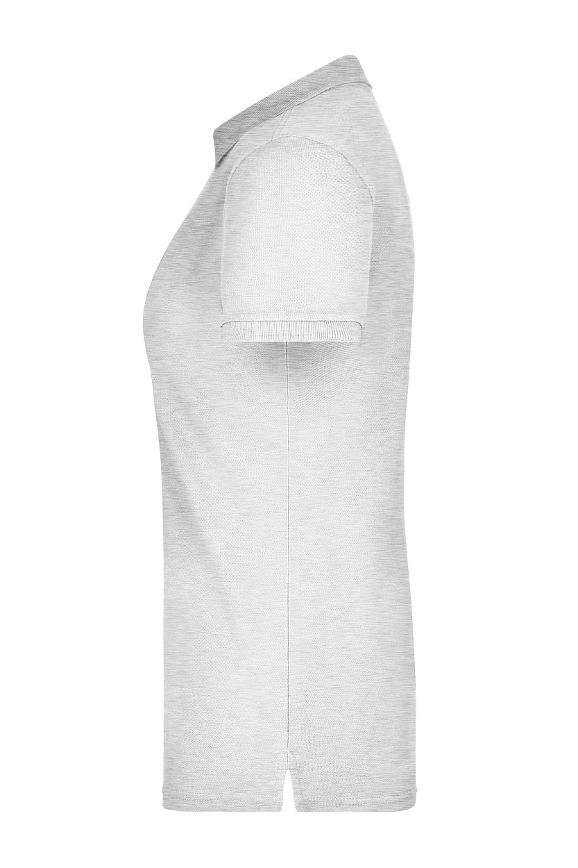 Ladies' Elastic Polo Piqué "JN709" in Grey-Heather, Größe 2XL - Daiber
