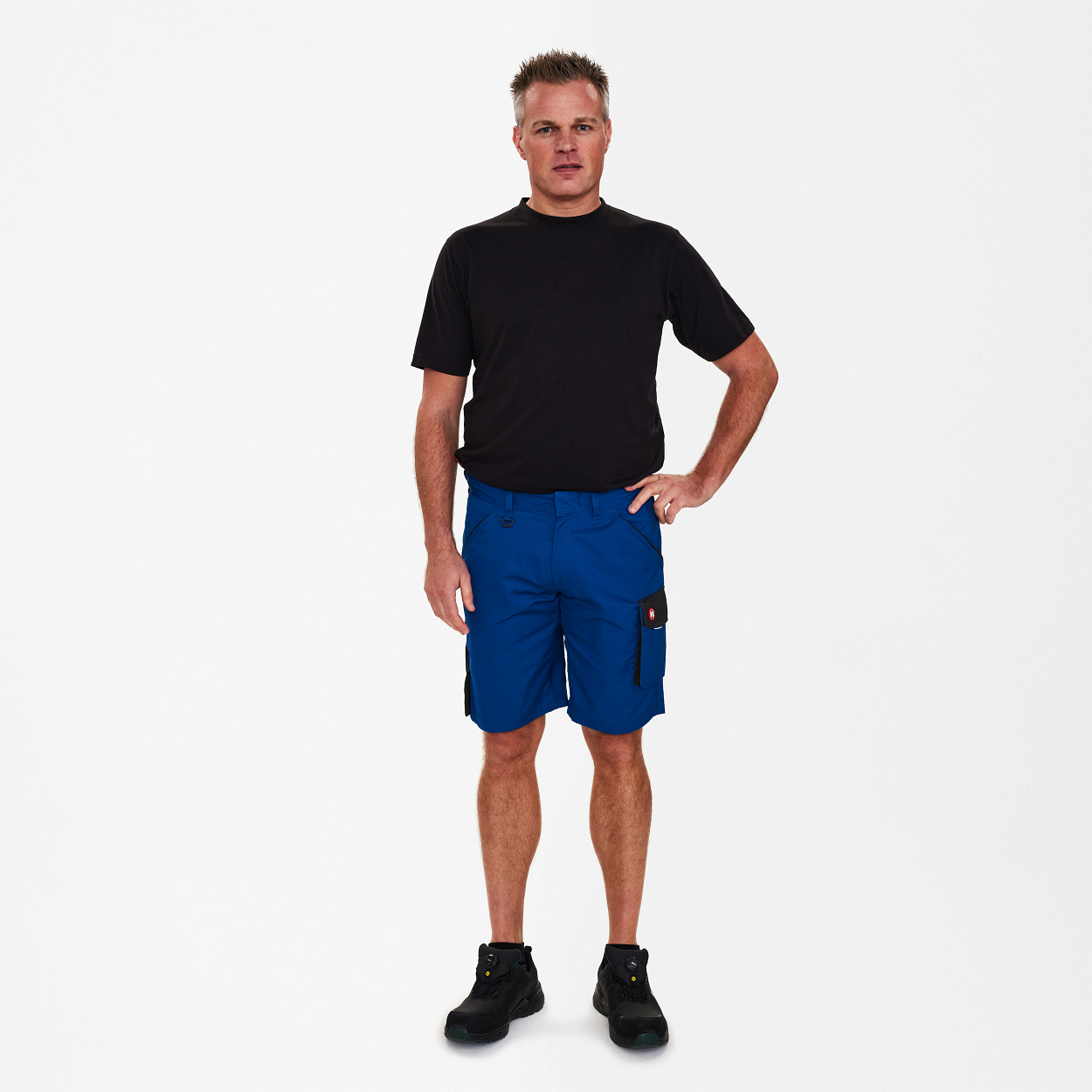 ENGEL Galaxy Light Shorts in Surfer Blue/Schwarz, Größe 54