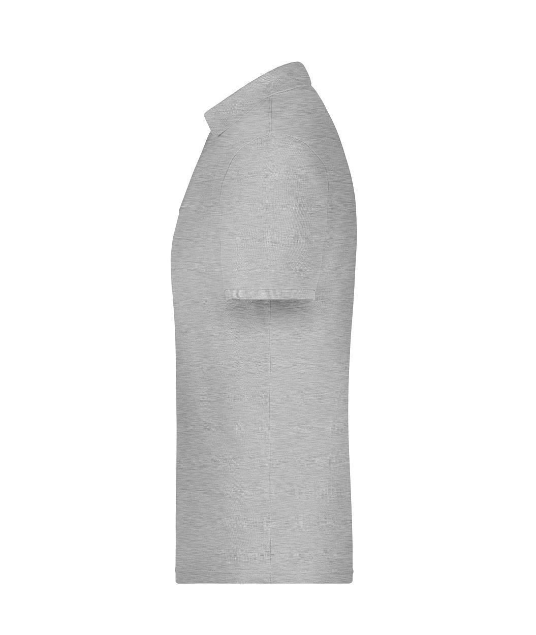 Promo Polo Man "JN792" in Grey-Heather, Größe 5XL - Daiber