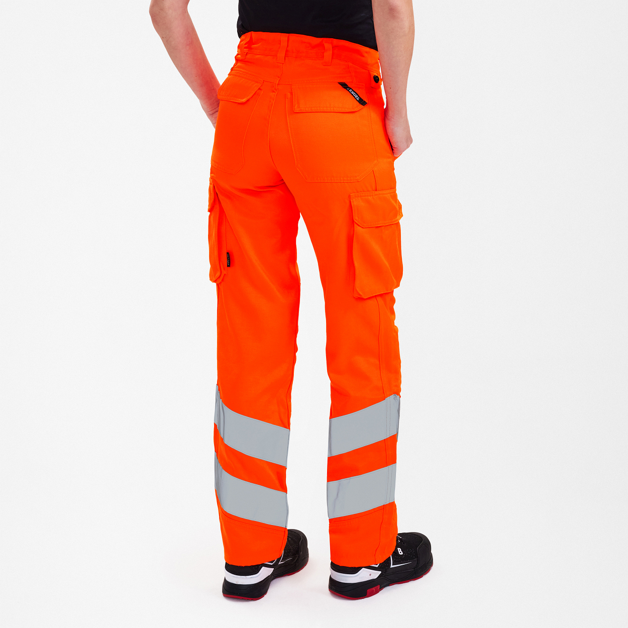 Safety Light Damenhose in Hi-vis Orange, Größe 48