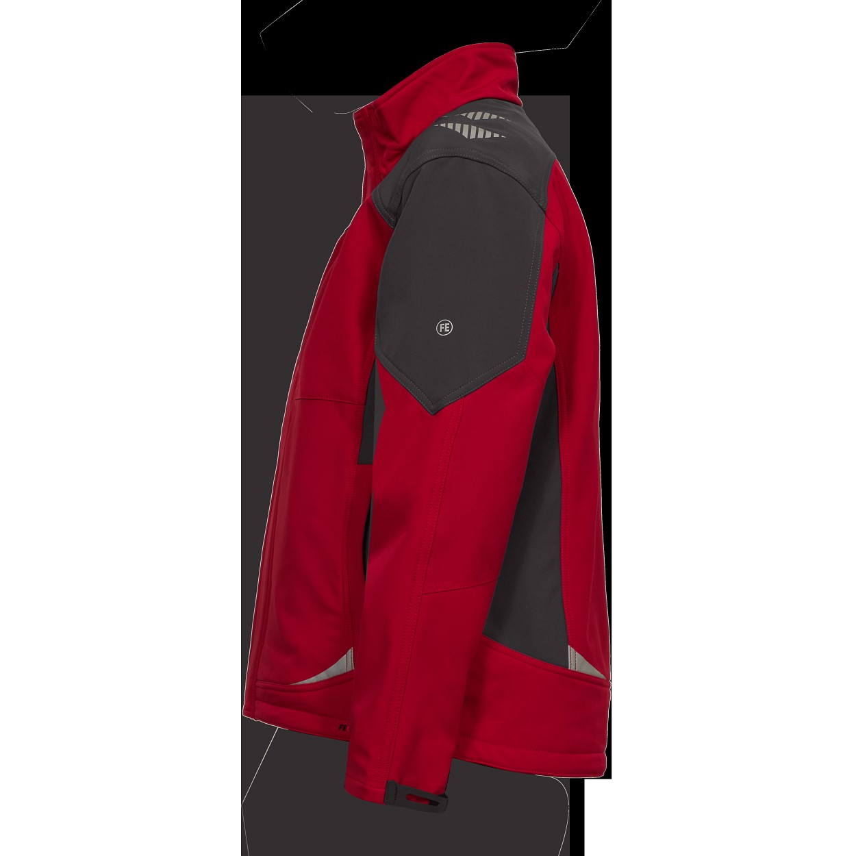 ENGEL Galaxy Softshelljacke in Tomato Red/Anthrazit Grau, Größe XS