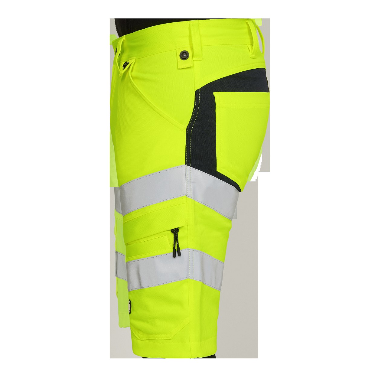 ENGEL Safety Arbeitsshorts mit 2-Wege-Stretch in Gelb/Schwarz, Größe 54