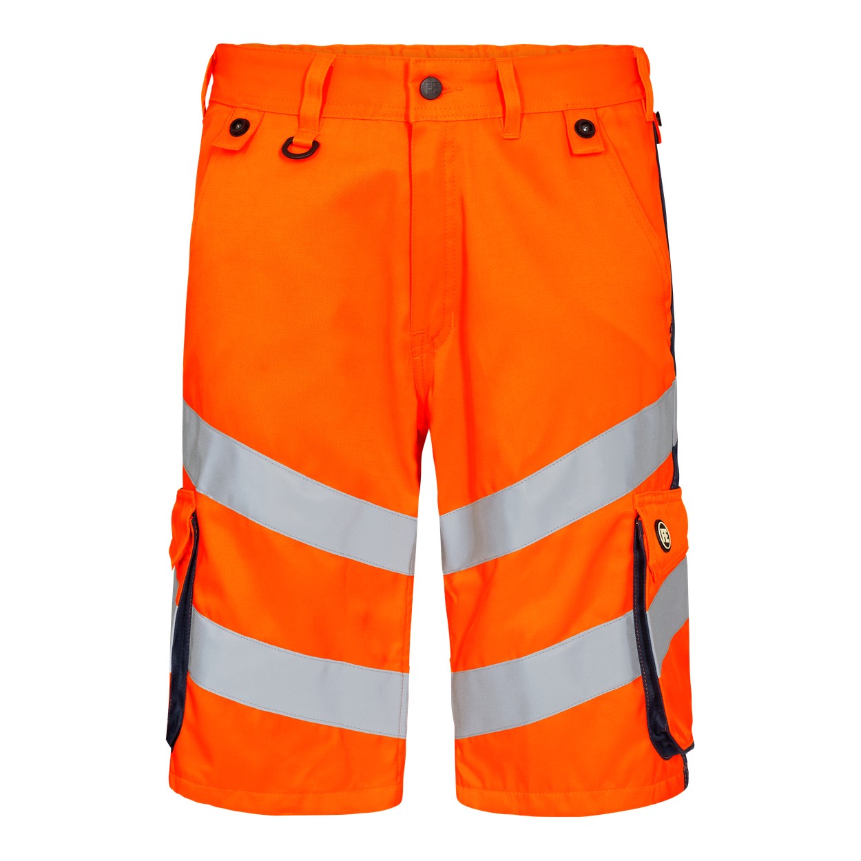 ENGEL Safety Light Arbeitsshorts in Orange/Blue ink, Größe 54
