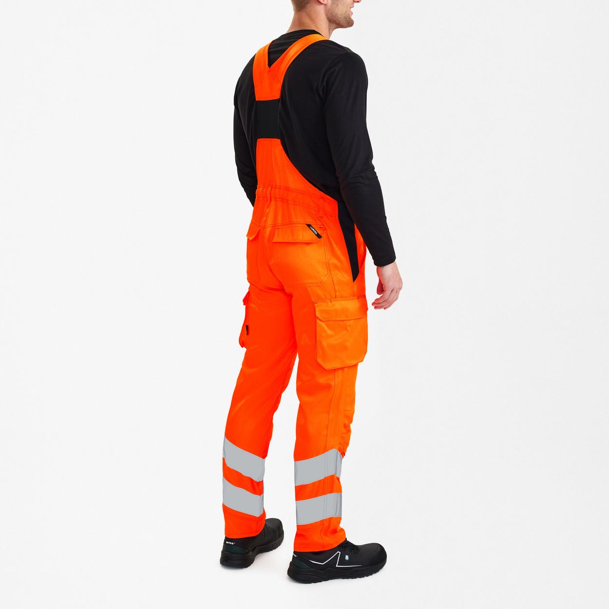ENGEL Safety Light Latzhose in Hi-vis Orange, Größe 106