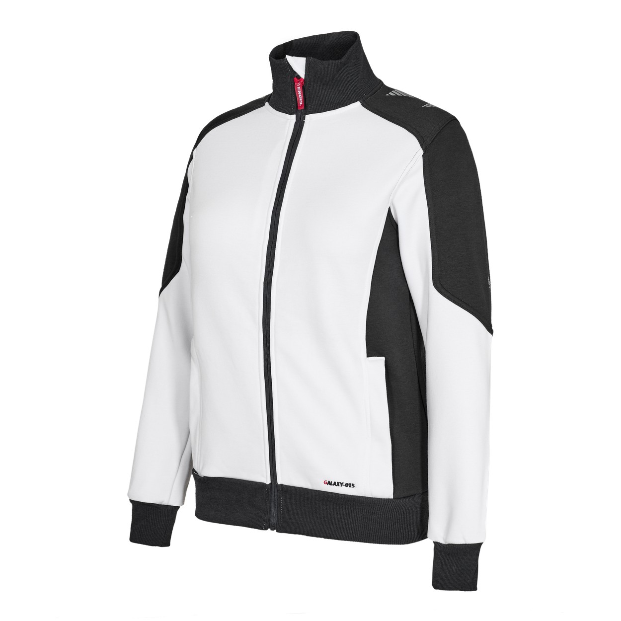 ENGEL Galaxy Damen Sweatcardigan in Weiss/Anthrazit Grau, Größe XS