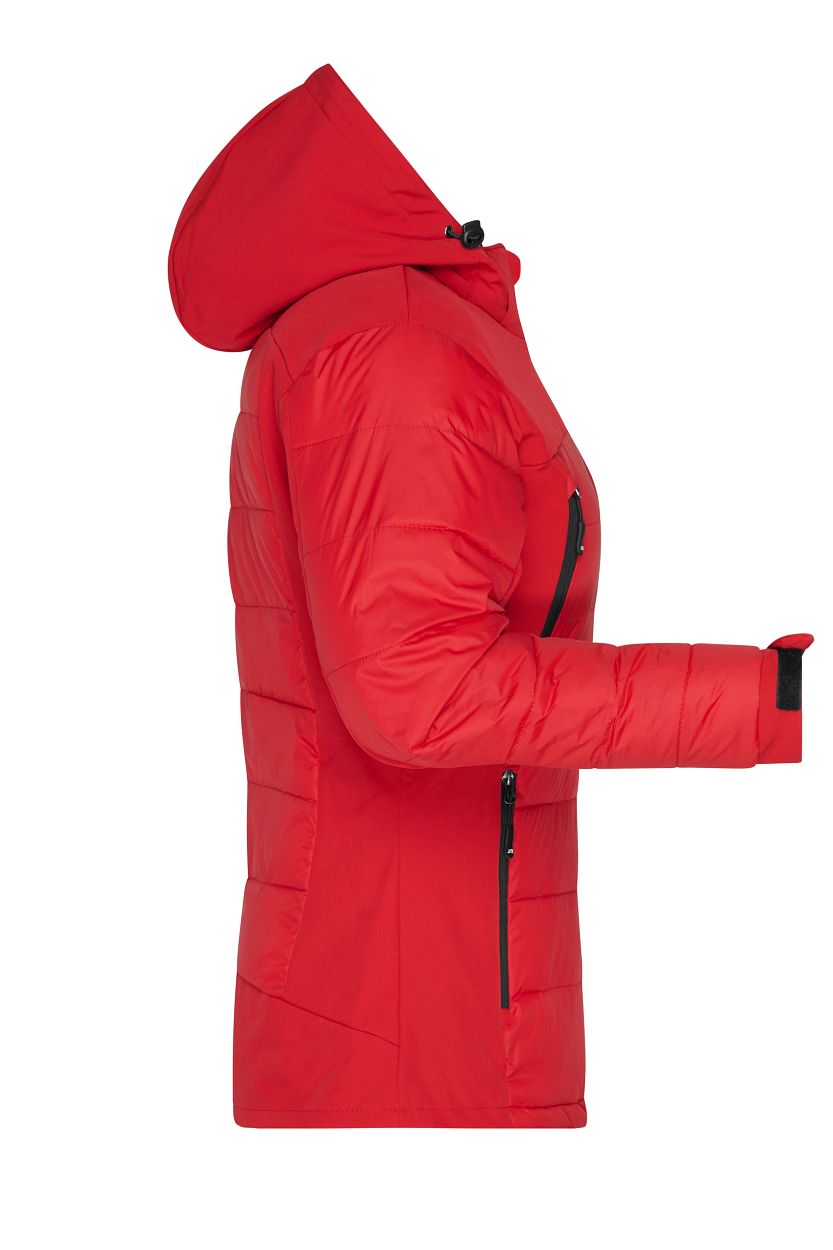 Ladies' Outdoor Hybrid Jacket "JN1049" in Red, Größe 2XL - Daiber