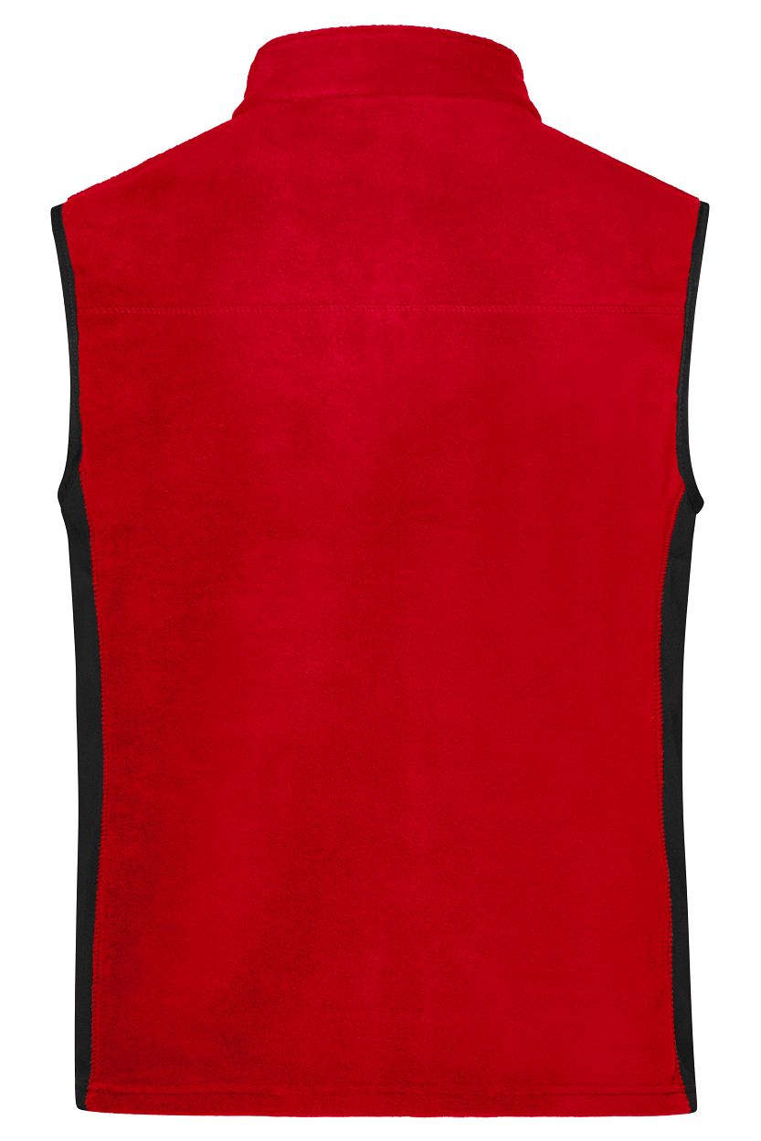 Workwear Fleece Vest - STRONG - "JN856" in Red/Black, Größe 6XL - Daiber