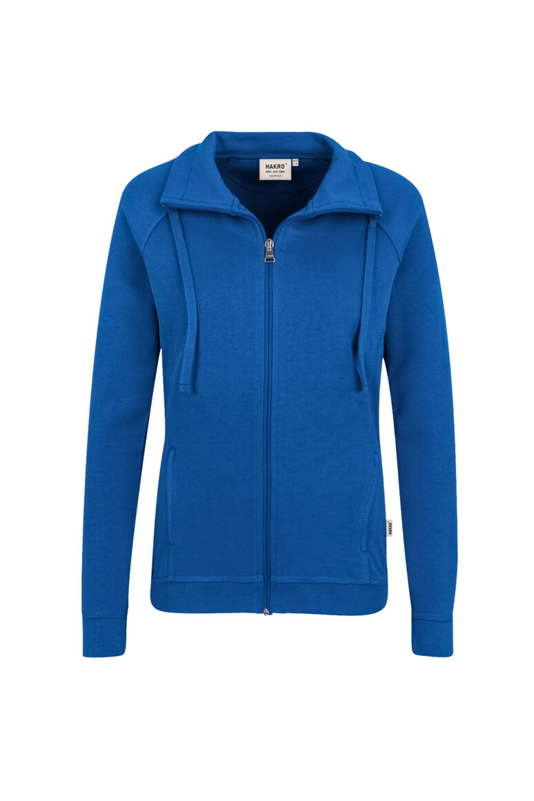 HAKRO 406 Damen Sweatjacke College in Royalblau, Größe 3XL