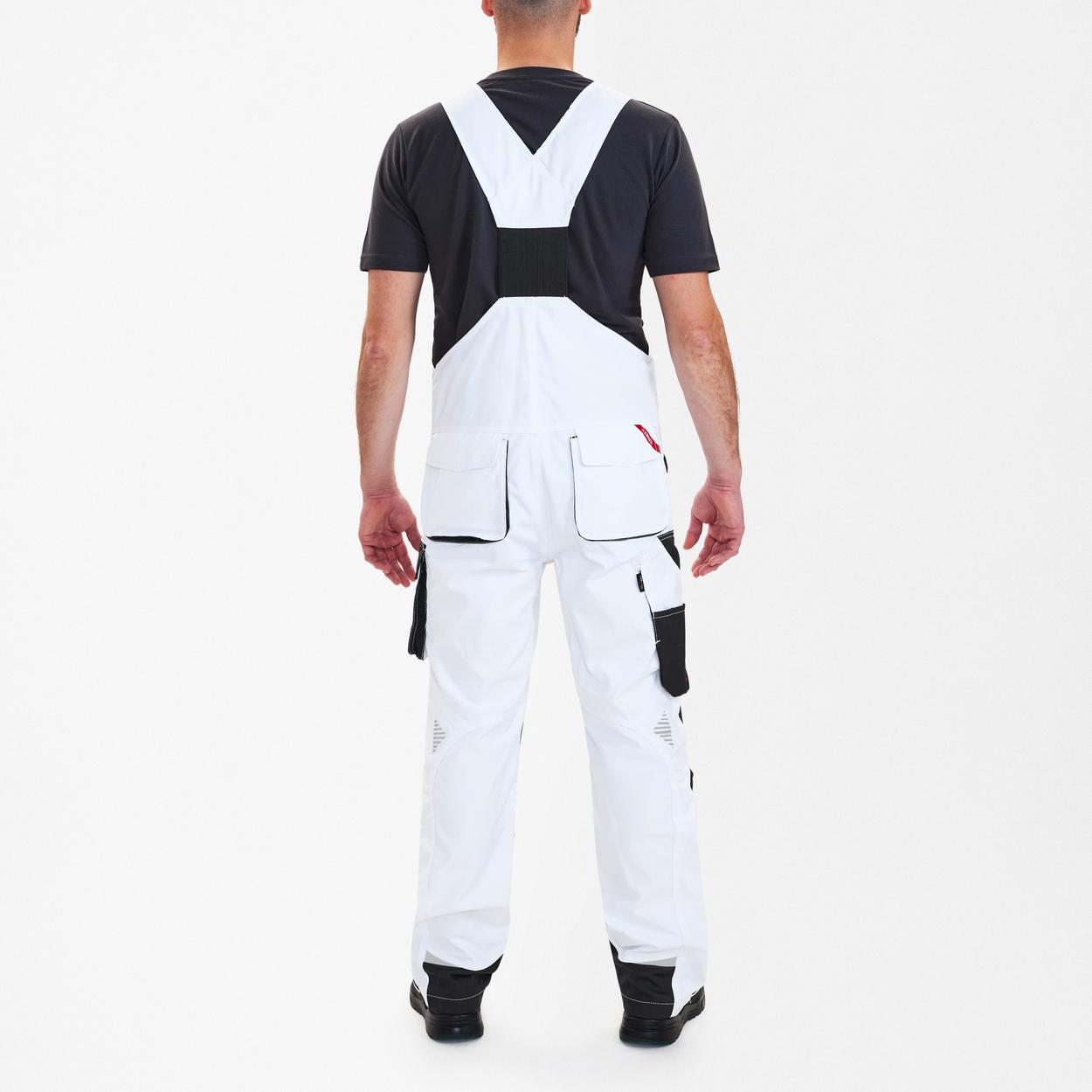 ENGEL Galaxy Latzhose in Weiss/Anthrazit Grau, Größe 106