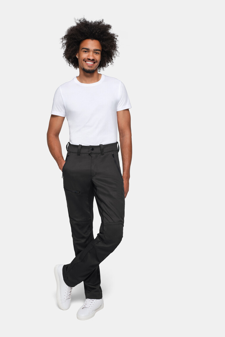 HAKRO 711 PERFORMANCEHOSE X-STRETCH in Karbongrau, Größe 3XL