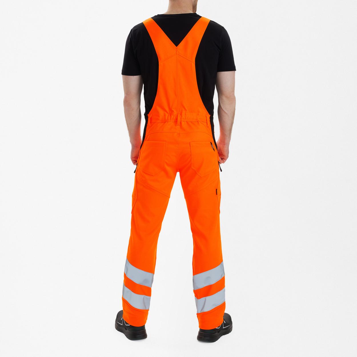 ENGEL Safety Latzhose mit 2-Wege-Stretch in Hi-vis Orange, Größe 26