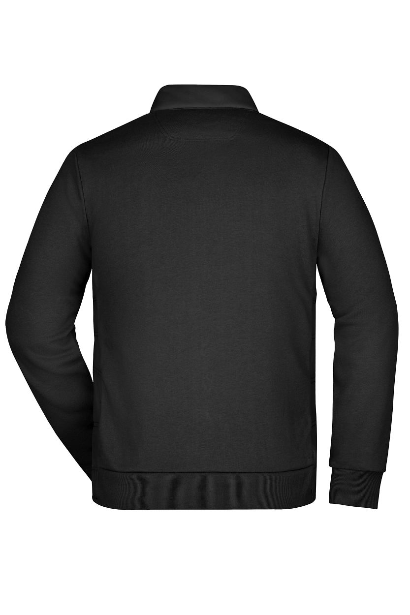 Men's Hybrid Sweat Jacket "JN1124" in Black, Größe 3XL - Daiber