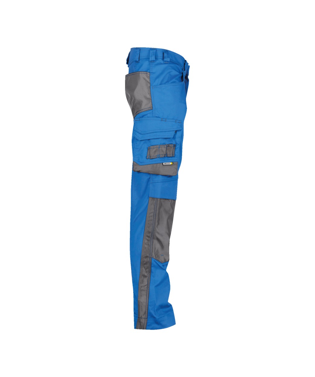Arbeitshose mit Kniepolstertaschen "DASSY® Nova" in AZURBLAU/ANTHRAZITGRAU, Größe 58 - kurzer Schritt PESCO63