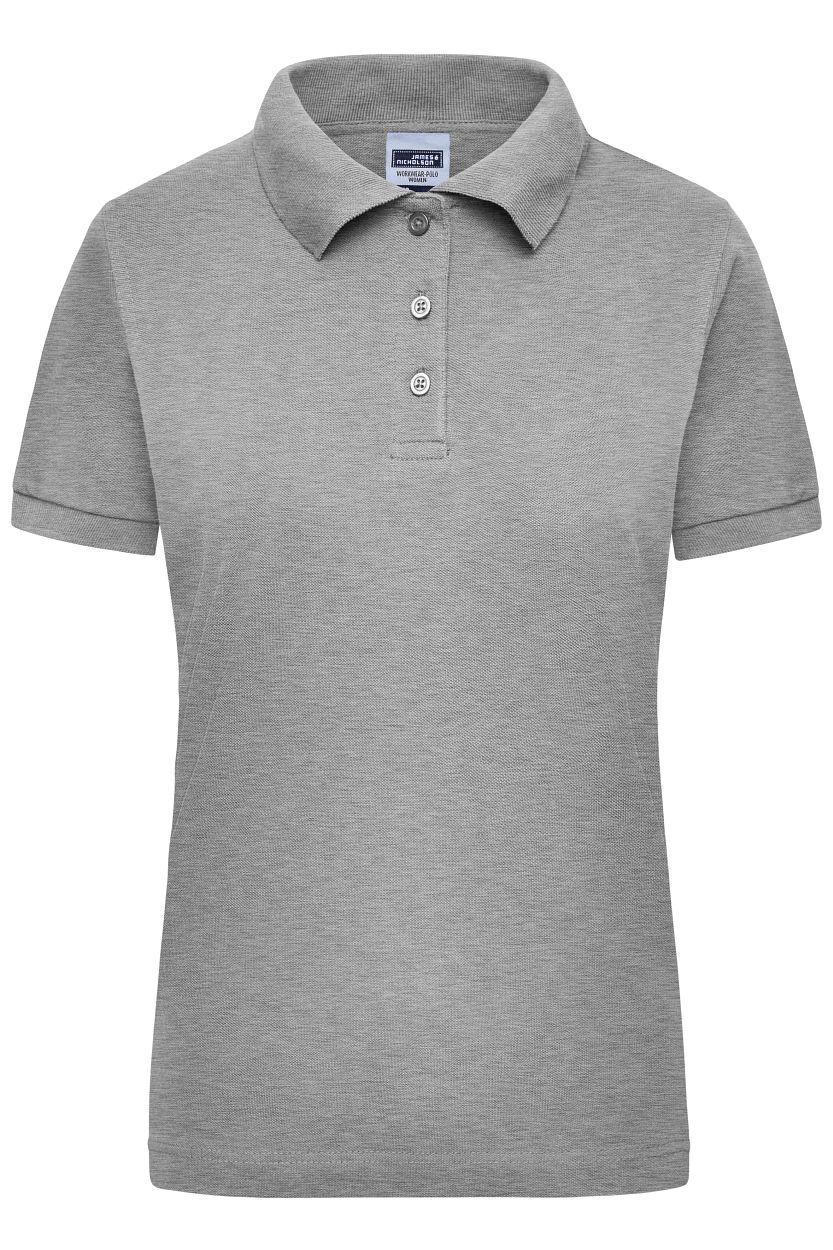Workwear Polo Women "JN803" in Grey-Heather, Größe 2XL - Daiber