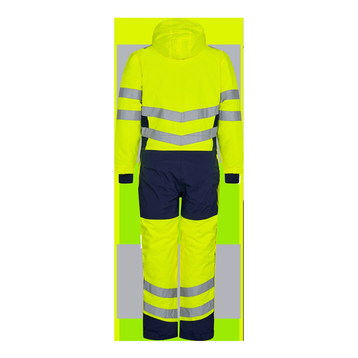 ENGEL Safety Winteroverall in Gelb/Blue Ink, Größe 2XL