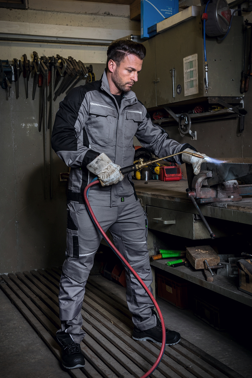 Bundjacke Flex Line Grau/Schwarz FLEXJ, Gr. 2XL von Leibwächter