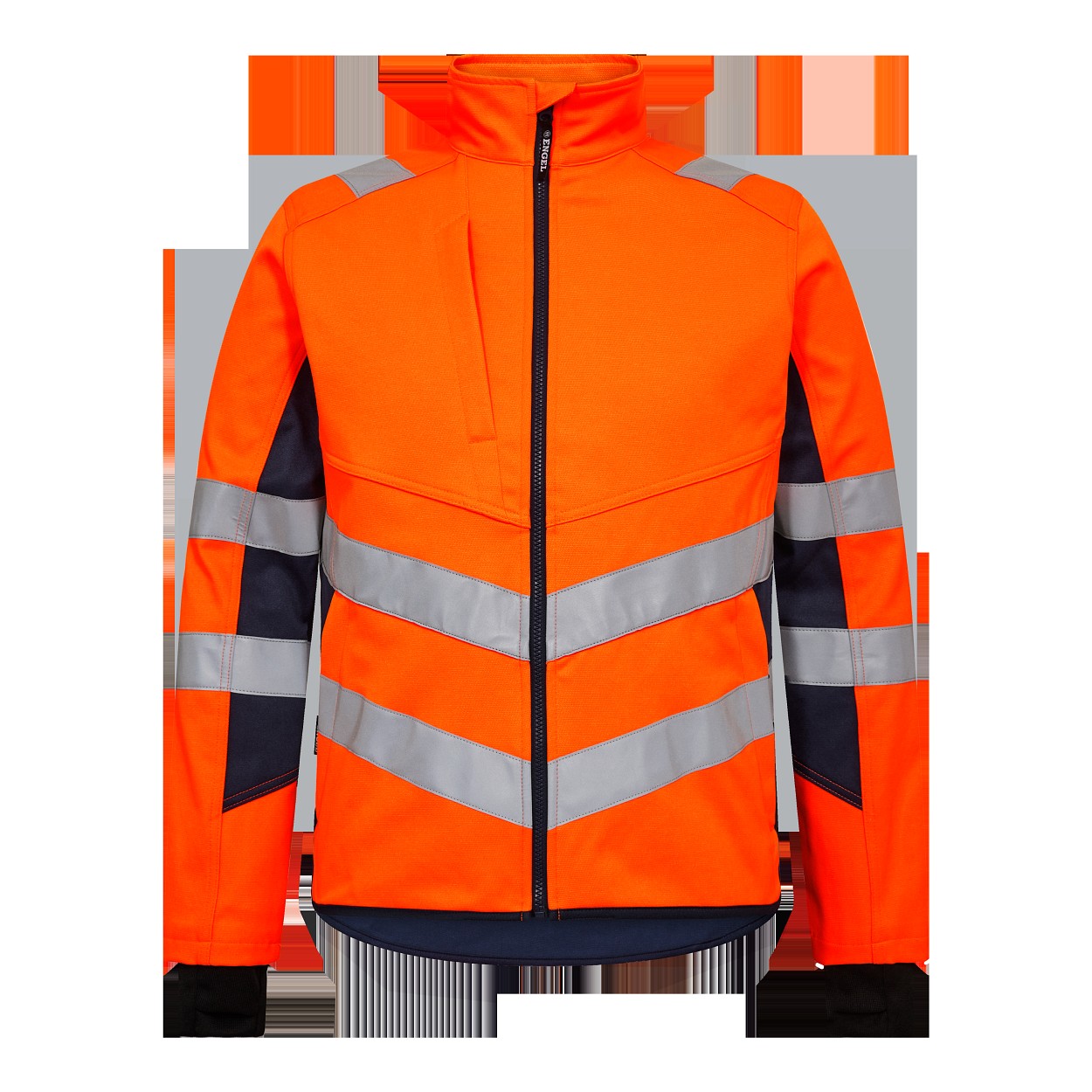 ENGEL Safety Arbeitsjacke mit 2-Wege-Stretch in Orange/Blue ink, Größe XS