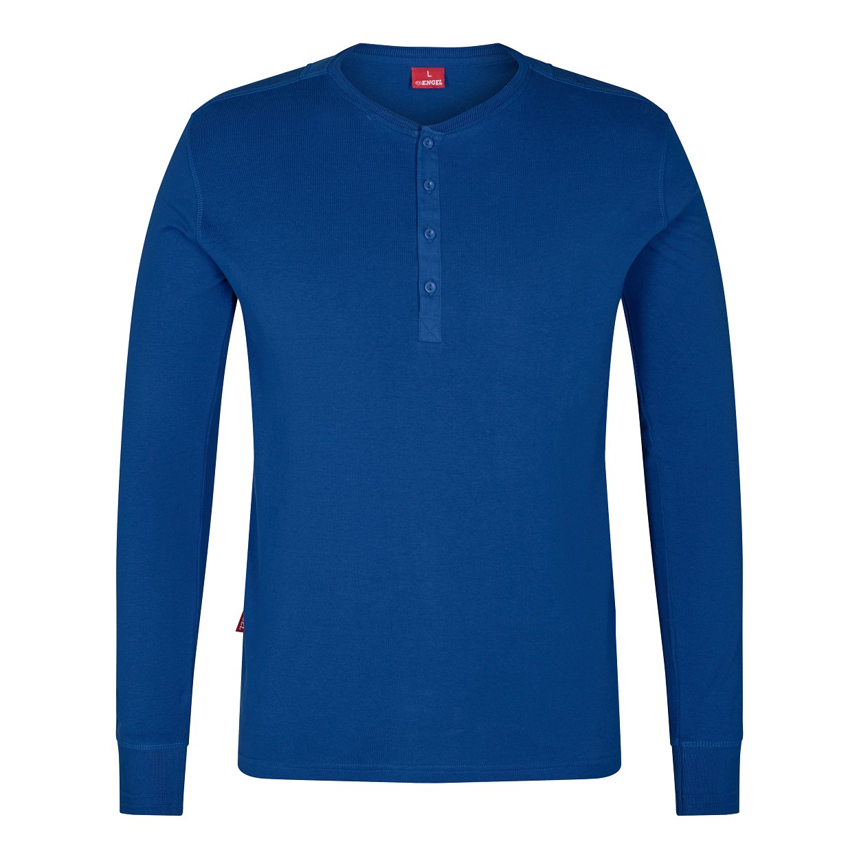 ENGEL Extend Grandad langarm-Shirt in Surfer Blue, Größe XS