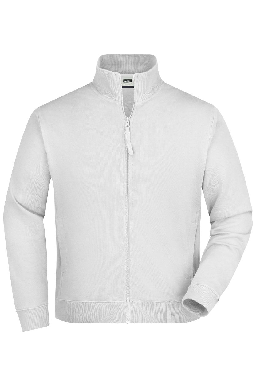 Sweat Jacket "JN058" in White, Größe 3XL - Daiber