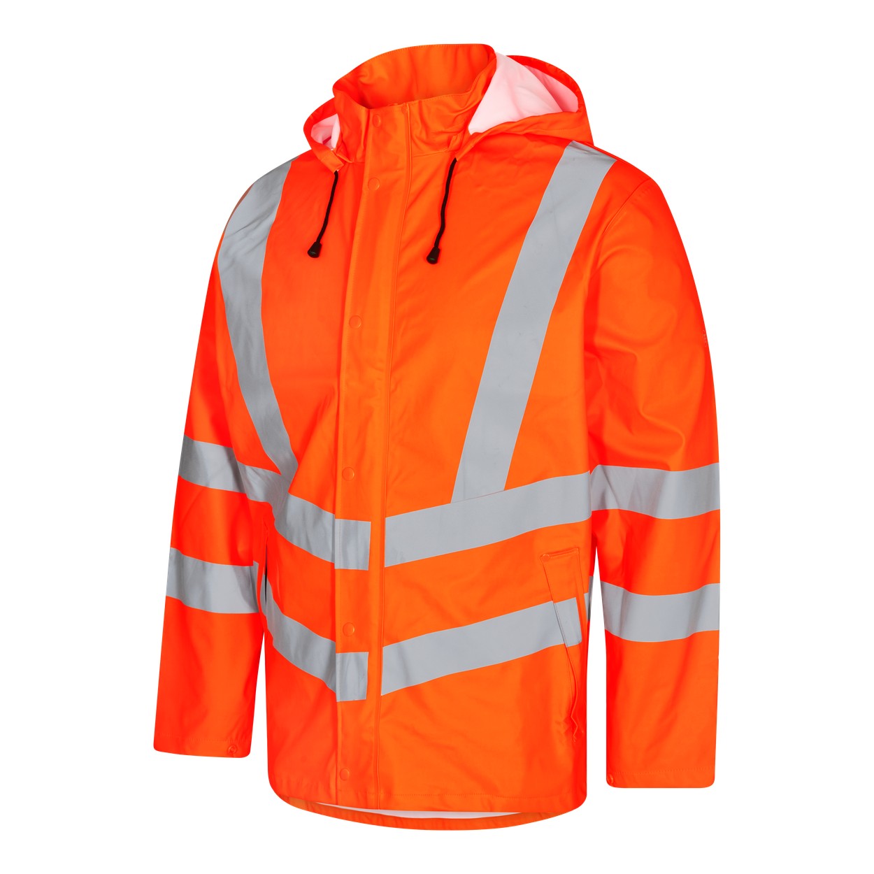ENGEL Safety Regenjacke in Hi-vis Orange, Größe XS