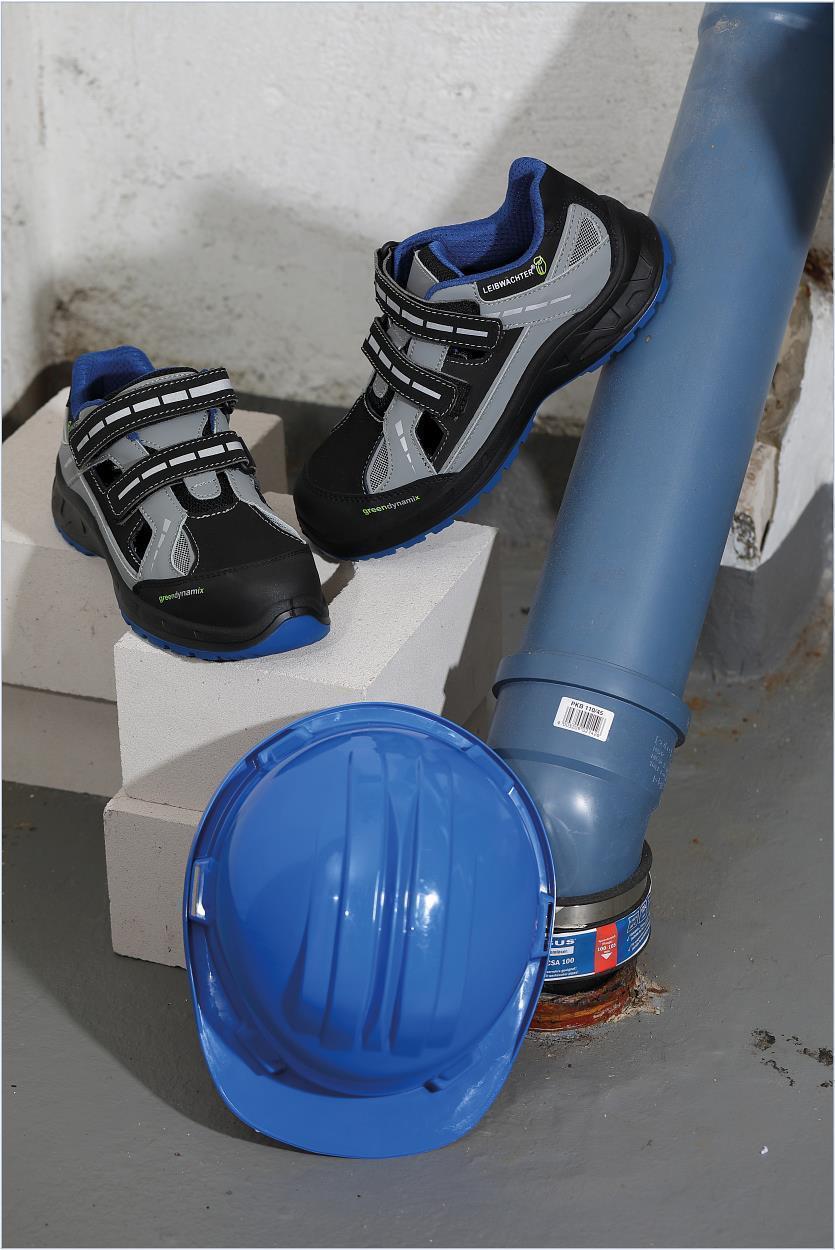 Sandale L7211 Athen in Schwarz/Grau, Gr. 47 von Leibwächter