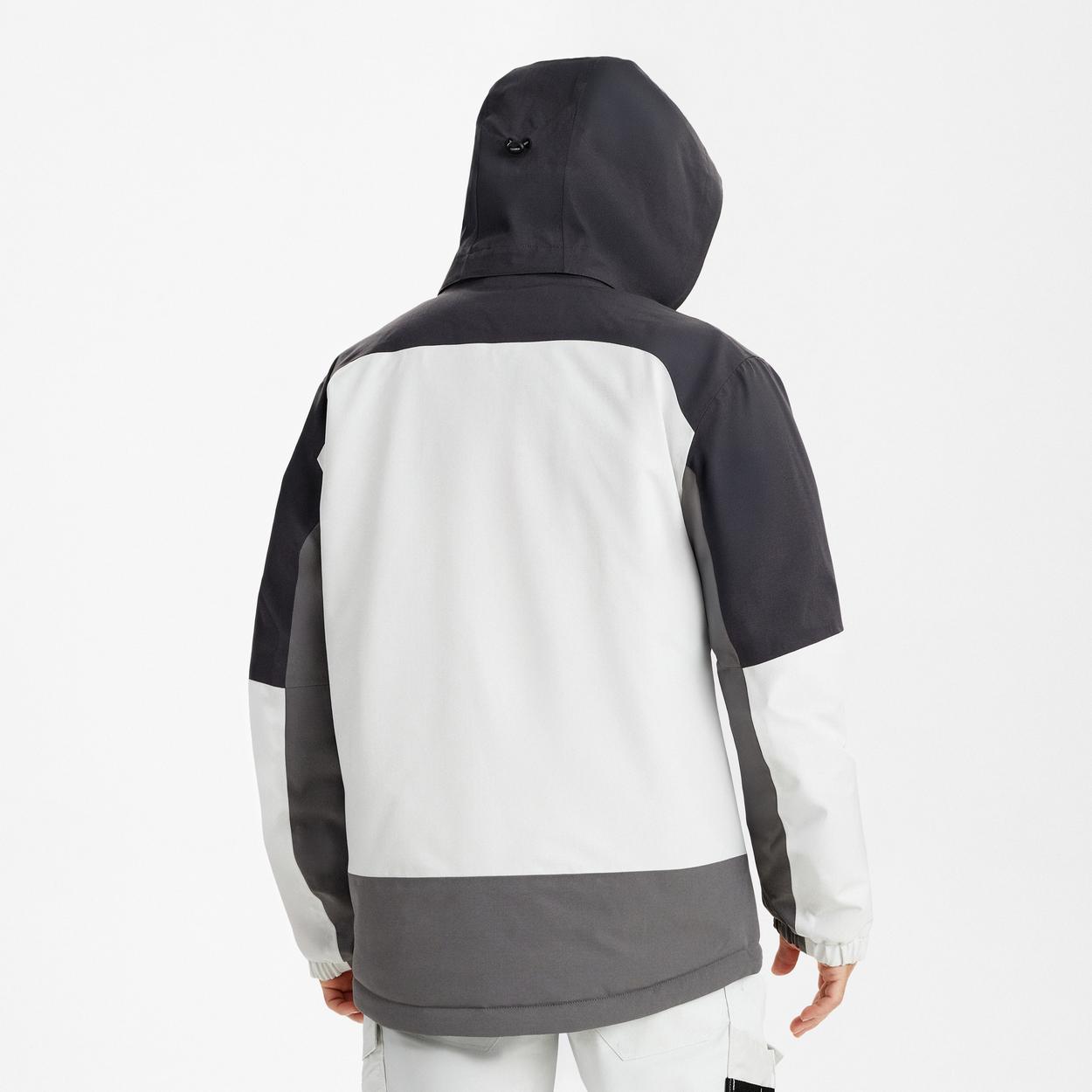 ENGEL Entire Winterjacke in Bone White / Anthracite Grey, Größe XS