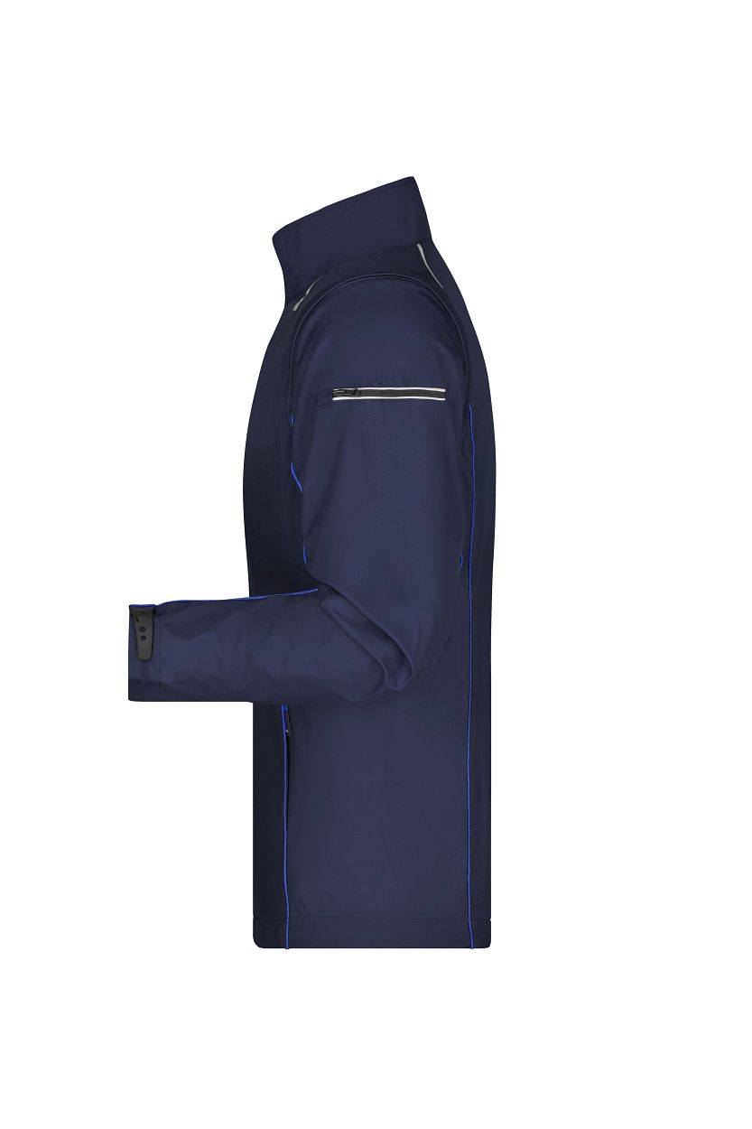 Men's Zip-Off Softshell Jacket "JN1122" in Navy/Royal, Größe 3XL - Daiber
