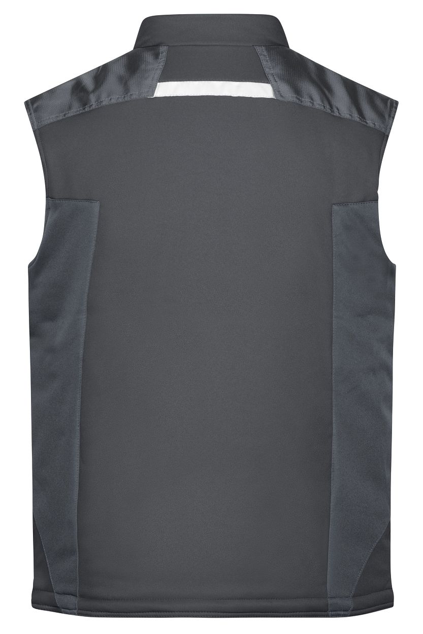 Craftsmen Softshell Vest - STRONG - "JN825" in Black/Black, Größe 6XL - Daiber