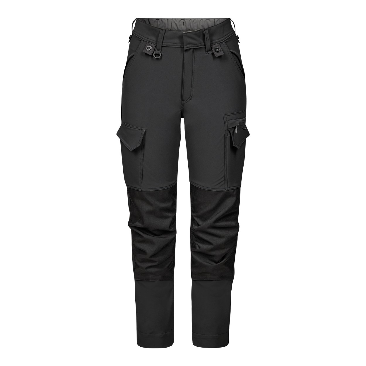 ENGEL Entire Damen Arbeitshose mit 4-Wege-Stretch in Anthrazitgrau/Schwarz, Größe 48