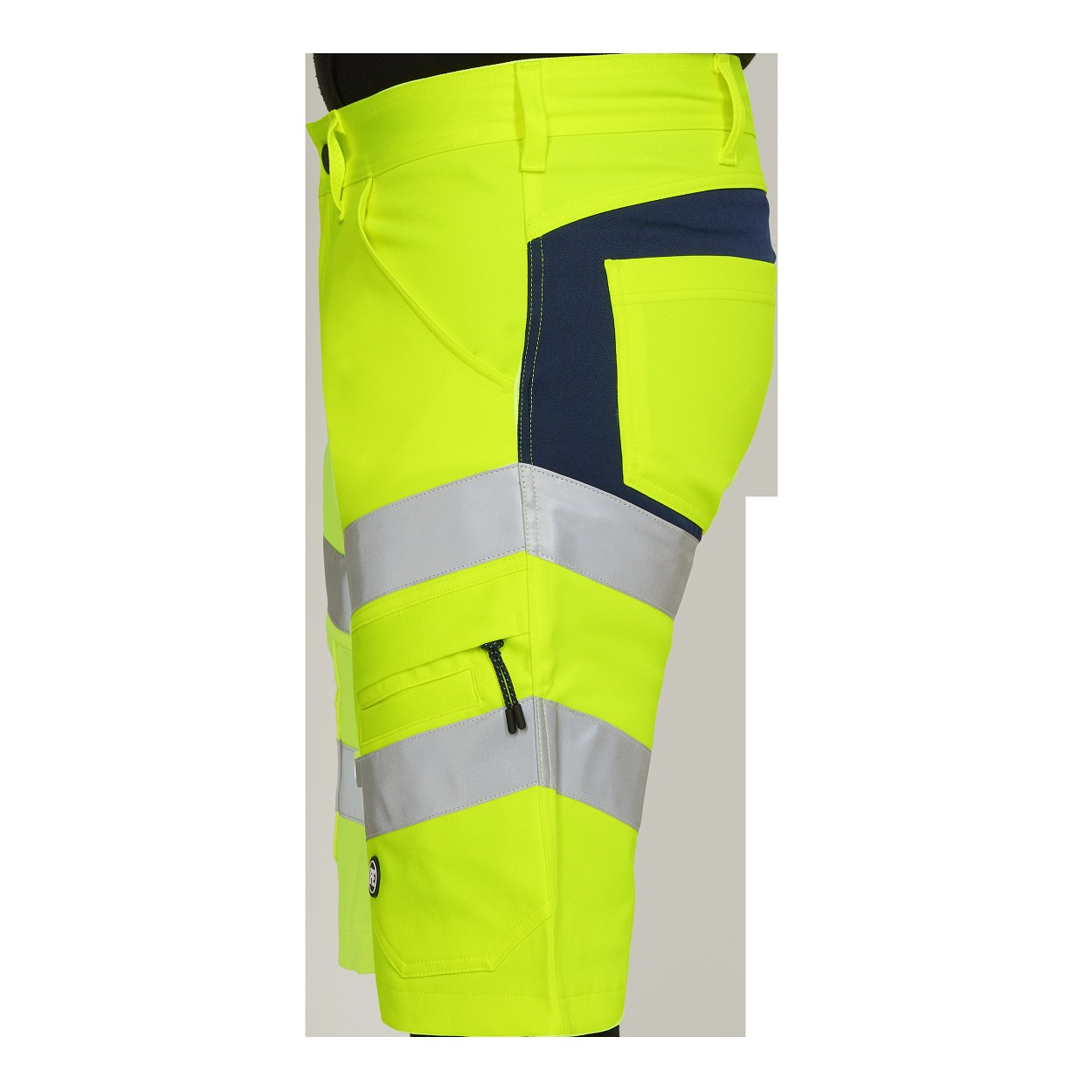 ENGEL Safety Arbeitsshorts mit 2-Wege-Stretch in Gelb/Blue Ink, Größe 54