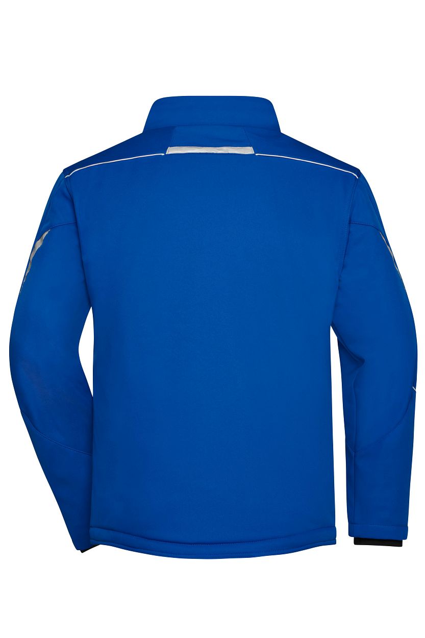 Workwear Softshell Padded Jacket - COLOR - "JN853" in Royal/White, Größe 6XL - Daiber