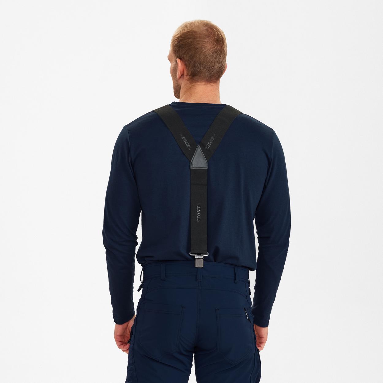 ENGEL Elastische Hosenträger in Schwarz, Größe One size