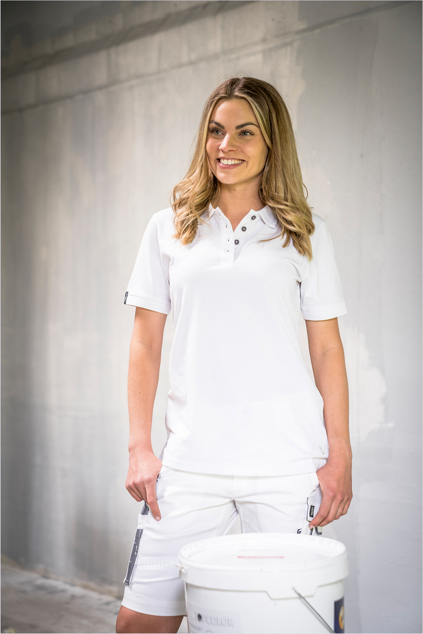 Damen Shorts Flex Line Weiß/Grau FLXDK, Gr. 34 von Leibwächter Damen Shorts Flex Line Weiß/Grau FLXDK, Gr. 52 von Leibwächter