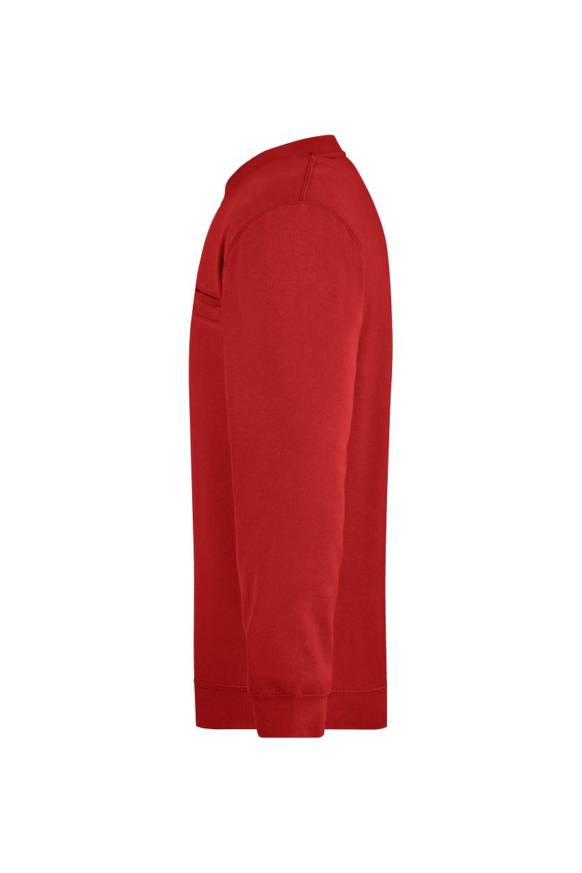 Men's Round Sweat Pocket "JN924" in Red, Größe 3XL - Daiber