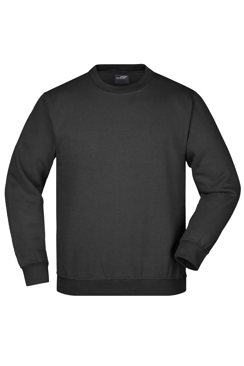 Round-Sweat Heavy Junior "JN040K" in Black, Größe 2XL - Daiber