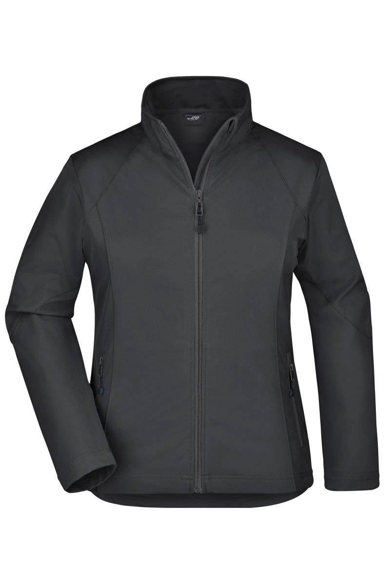 JN1021 Damen Softshell Jacke in Black, Größe L von James & Nicholson