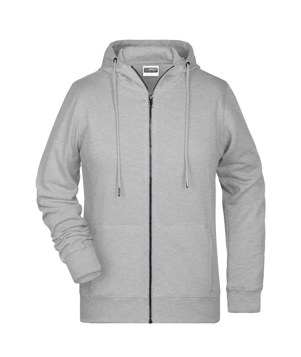 Ladies' Zip Hoody OCS Blended & RCS "8025" in Grey-Heather, Größe 3XL - Daiber
