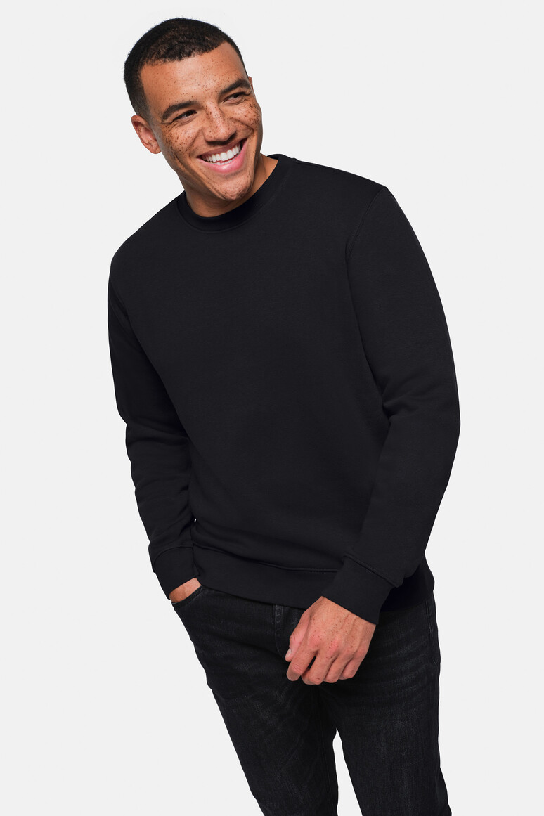 HAKRO 570 Sweatshirt Bio-Baumwolle GOTS in Schwarz, Größe 6XL