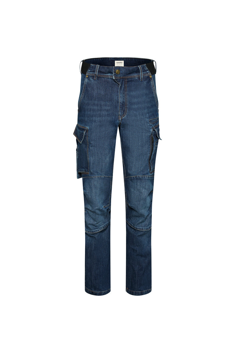 HAKRO 734S Worker Jeanshose Dyneema® X Stretch ECO "kurz" in indigo, Größe 6XL