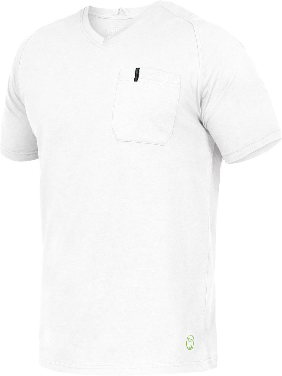 T-Shirt V-Neck Uwe FLEXT04 Flex Line in Weiß, Gr. XS von Leibwächter