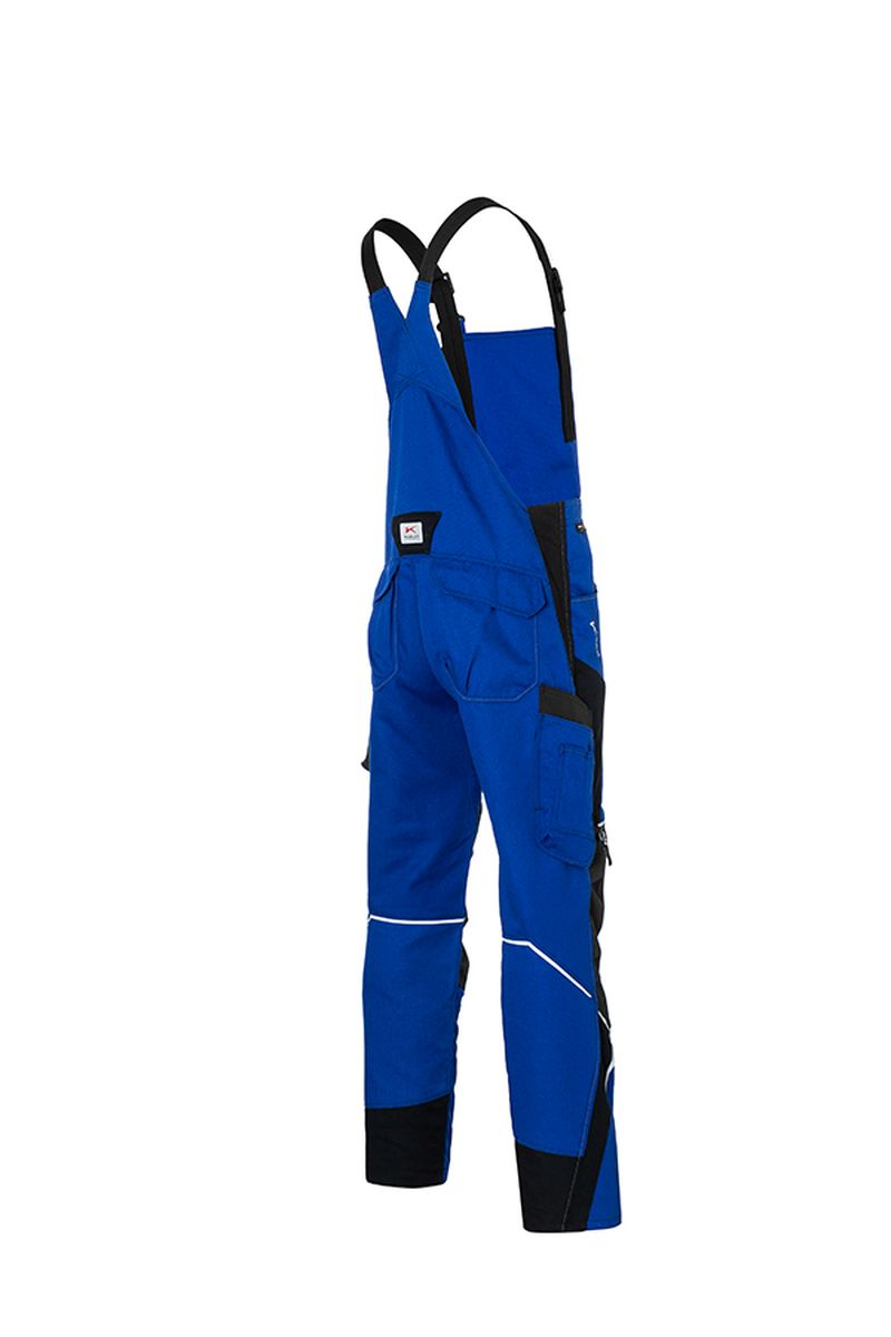 KÜBLER BODYFORCE Latzhose in Schwarz / Anthrazit, Größe 31