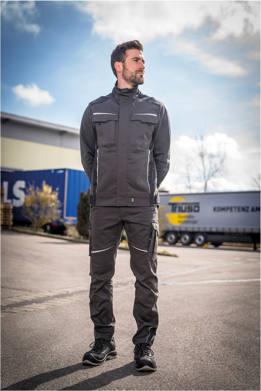 Weste FLEXV28 Flex Line in Anthrazit/Schwarz, Gr. 2XL von Leibwächter