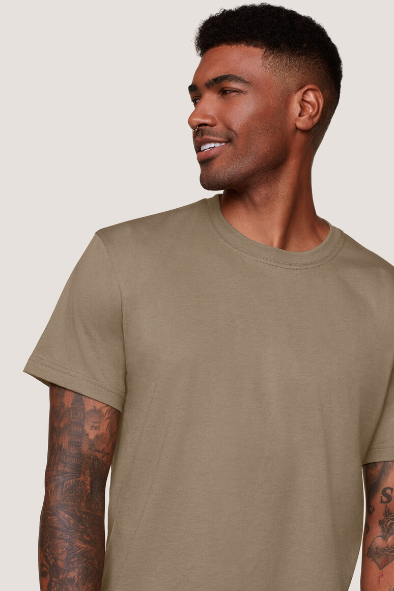 HAKRO 281 T-Shirt MIKRALINAR® in khaki, Größe S