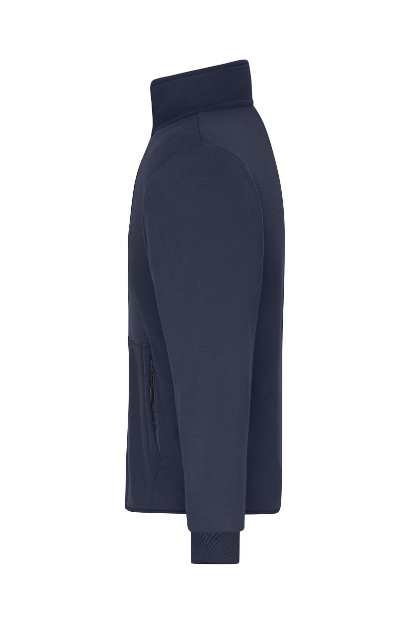 Men's Bonded Fleece Jacket "JN1322" in Navy/Dark-Grey, Größe 3XL - Daiber