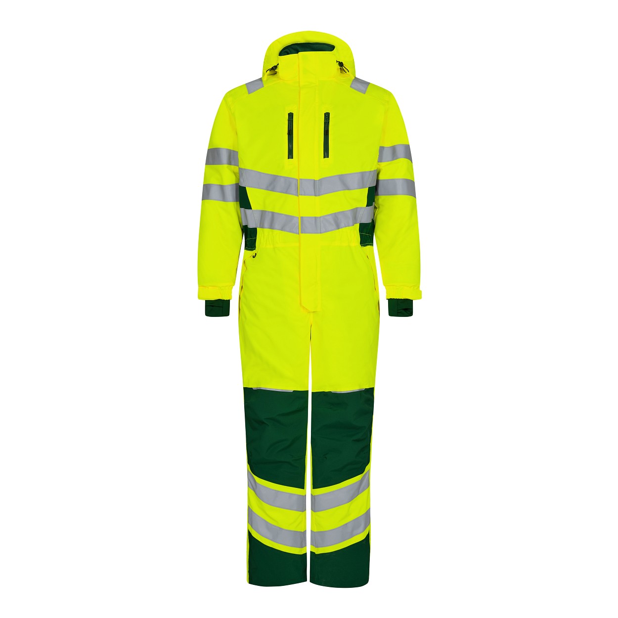 ENGEL Safety Winteroverall in Gelb/Grün, Größe 2XL