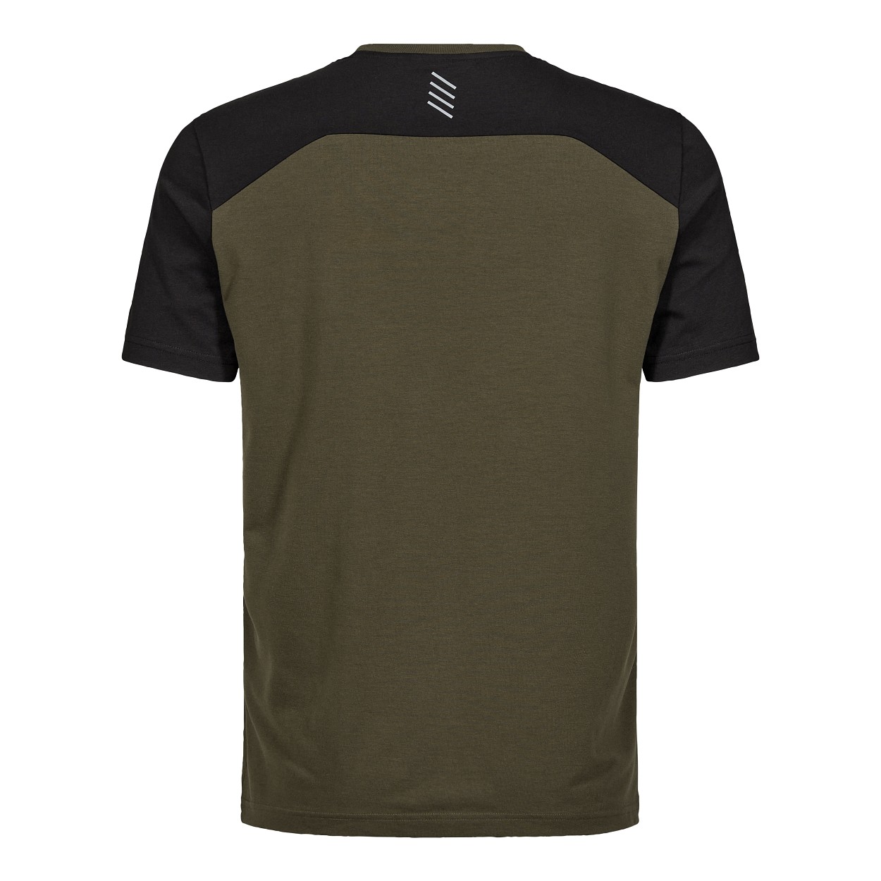 ENGEL Entire T-Shirt in Forest Green/Schwarz, Größe XS