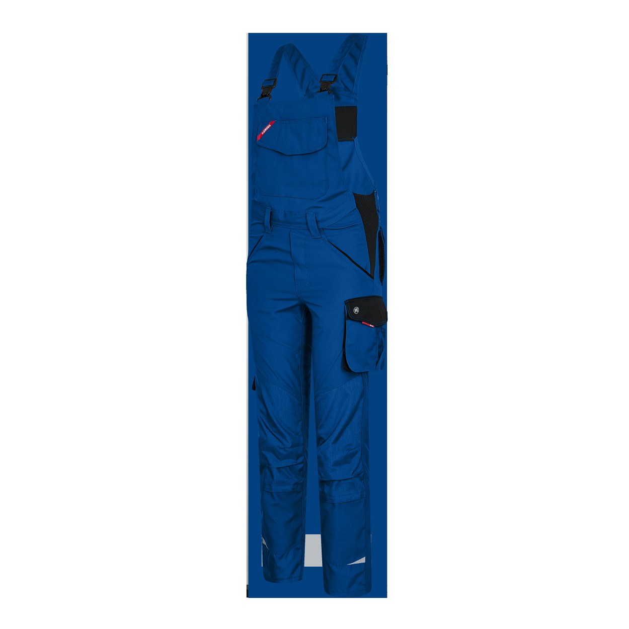 ENGEL Galaxy Damen Latzhose in Surfer Blue/Schwarz, Größe 48